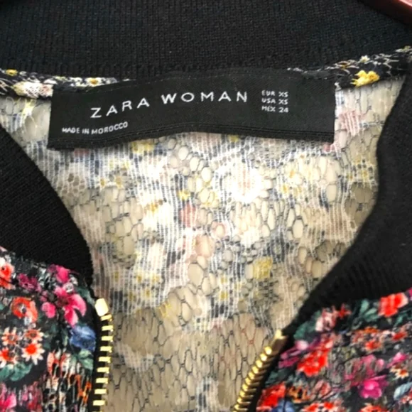 Zara Multicolor Bomber Jacket - Picture 5 of 8